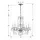 Traditional Crystal Six Light Chandelier (5086-CH-CL-SAQ)