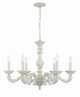 Crystorama - 5126-AW - Six Light Chandelier - Paris Market - Antique White
