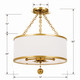 Broche Three Light Semi Flush Mount (513-GA_CEILING)