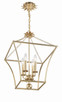 Broche Three Light Mini Chandelier (514-GA)