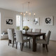 Maya Six Light Linear Chandelier (GLC1226MWT)