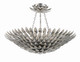 Crystorama - 517-SA_CEILING - Six Light Semi Flush Mount - Broche - Antique Silver
