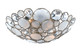 Crystorama - 524-SA - Three Light Flush Mount - Palla - Antique Silver