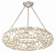 Crystorama - 525-SA - Six Light Chandelier - Palla - Antique Silver
