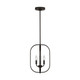 Generation Lighting - GLC1293MBK - Three Light Chandelier - Loretto - Midnight Black