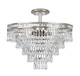 Crystorama - 5264-OS-CL-MWP_CEILING - Seven Light Semi Flush Mount - Mercer - Olde Silver