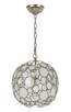 Crystorama - 527-SA - One Light Mini Chandelier - Palla - Antique Silver