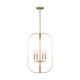 Generation Lighting - GLC1316SB - Six Light Chandelier - Loretto - Satin Brass
