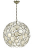 Crystorama - 529-SA - Six Light Chandelier - Palla - Antique Silver