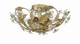 Crystorama - 5316-GL - Six Light Semi Flush Mount - Paris Market - Gold Leaf