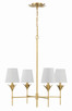 Broche Four Light Chandelier (534-GA)