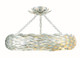 Crystorama - 536-SA_CEILING - Six Light Semi Flush Mount - Broche - Antique Silver