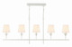 Crystorama - 537-MT - Five Light Chandelier - Broche - Matte White