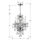 Welton Four Light Mini Chandelier (5534-CH-CL-MWP)