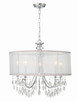 Crystorama - 5625-CH - Five Light Chandelier - Hampton - Polished Chrome