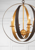 Luna Six Light Chandelier (585-EB-GA)