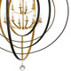 Luna 12 Light Chandelier (590-EB-GA)