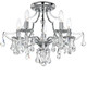 Crystorama - 5930-CH-CL-S - Five Light Semi Flush Mount - Cedar - Polished Chrome