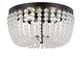 Crystorama - 600-MK - Three Light Flush Mount - Rylee - Matte Black