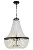 Crystorama - 608-MK - Six Light Chandelier - Rylee - Matte Black