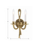 Lexsi Two Light Wall Sconce (650-OB)