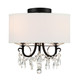 Othello Three Light Semi Flush Mount (6623-MK-CL-MWP_CEILING)