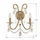 Othello Two Light Wall Sconce (6822-VG-CL-S)