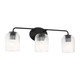 Eisele Three Light Vanity (GLV1133MBK)