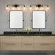 Eisele Four Light Vanity (GLV1134MBK)