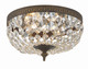 Crystorama - 710-EB-CL-MWP - Two Light Flush Mount - Waltham - English Bronze