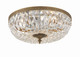 Crystorama - 716-OB-CL-MWP - Three Light Flush Mount - Waltham - Olde Brass