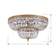 Waltham Four Light Flush Mount (718-OB-CL-SAQ)