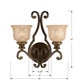 Norwalk Two Light Wall Sconce (7402-BU)