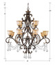 Norwalk 12 Light Chandelier (7512-BU-CL-MWP)