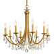 Crystorama - 8828-GA-CL-S - Eight Light Chandelier - Bridgehampton - Antique Gold