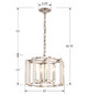 Carson Four Light Chandelier (8854-PN)