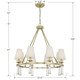 Baxter Eight Light Chandelier (8867-AG)