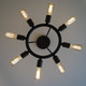Dakota Eight Light Semi Flush Mount (9043-CZ)