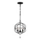 Solaris Three Light Mini Chandelier (9225-BK)