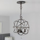 Solaris Three Light Mini Chandelier (9225-EB)