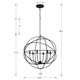Solaris Six Light Chandelier (9226-BK)