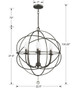 Solaris Six Light Chandelier (9226-EB)