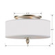 Luxo Three Light Flush Mount (9503-SN)