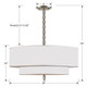 Luxo Five Light Chandelier (9507-SN)
