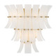 Crystorama - ABI-2002-AG-WH - Three Light Wall Sconce - Abigail - Aged Brass