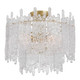 Crystorama - ACK-920-AG - Three Light Semi Flush Mount - Ackerly - Aged Brass