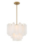Addis Four Light Chandelier (ADD-300-AG-WH)