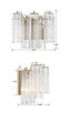 Addis Two Light Wall Sconce (ADD-302-AG-CL)