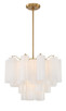 Addis Six Light Chandelier (ADD-306-AG-WH)
