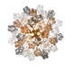 Addis Nine Light Chandelier (ADD-308-AG-AU)